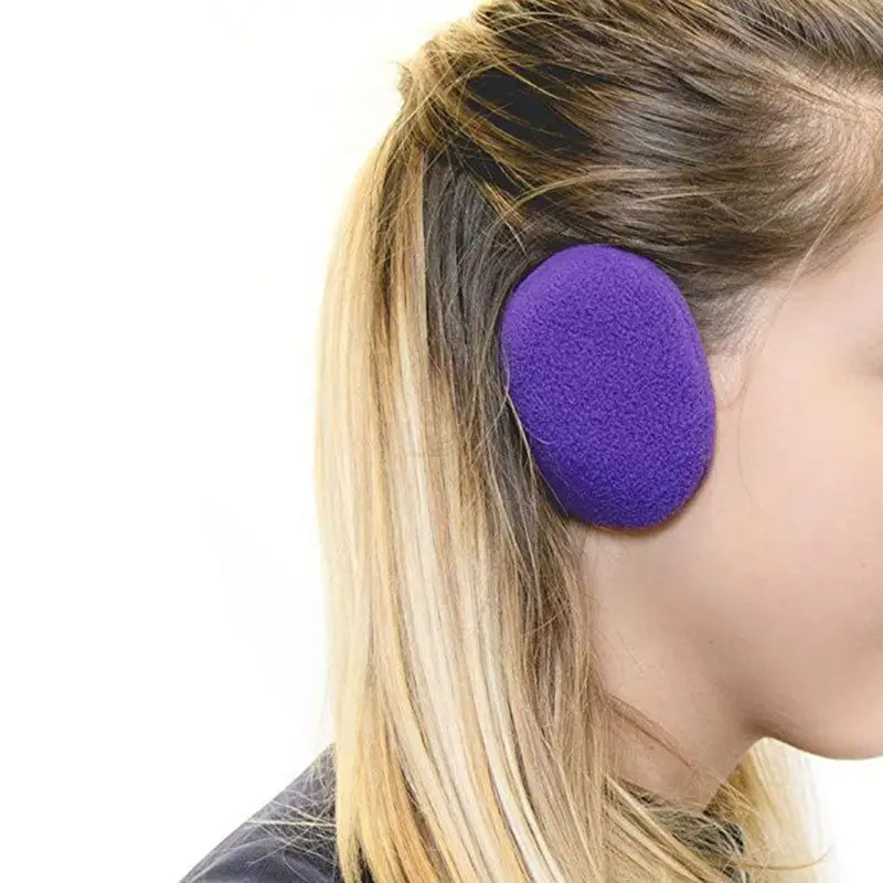 2Pcs/Pair Adult Unisex Winter Thicken Cotton Earbags Bandless Ear Warmers Cover Solid Color Leopard Windproof Earmuffs 12 Colors
