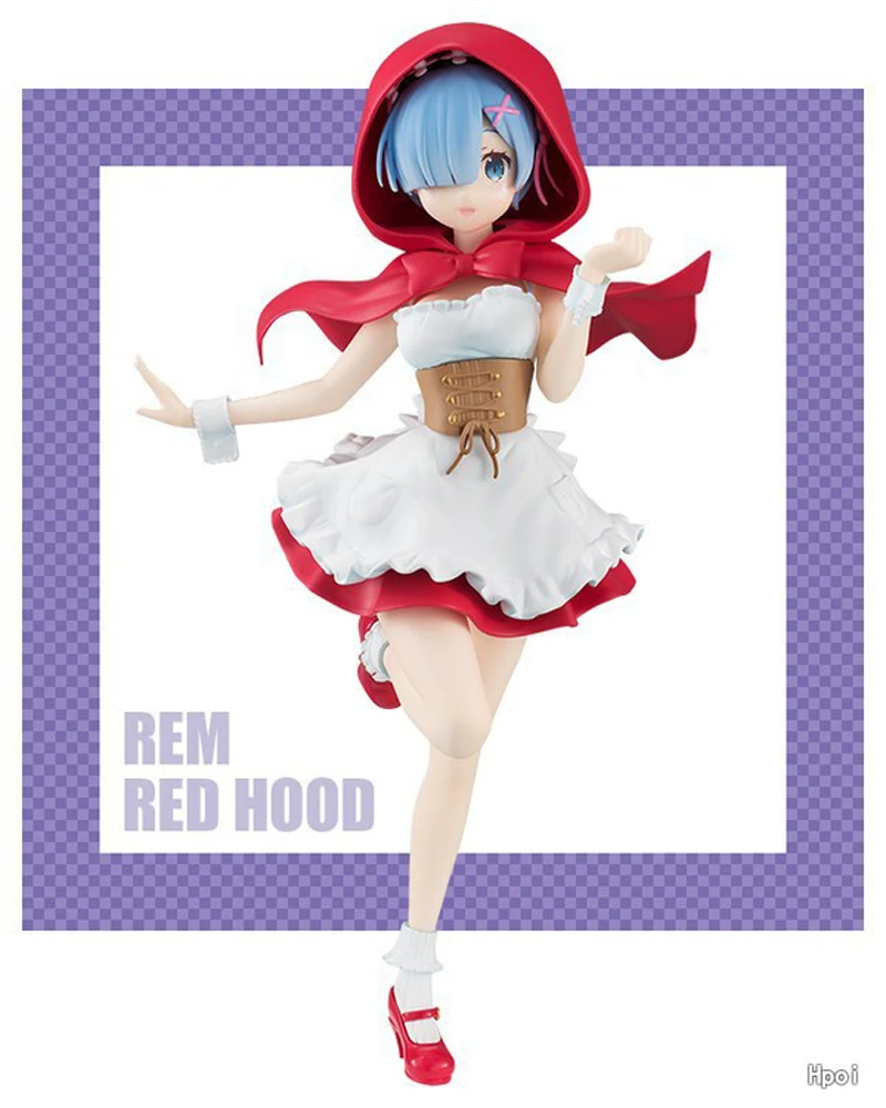 Re: zero hajimeru isekai seikatsu rem/ram red hood see. ПВХ кукла Фигурка Коллекционная Фигурка модель игрушка подарок
