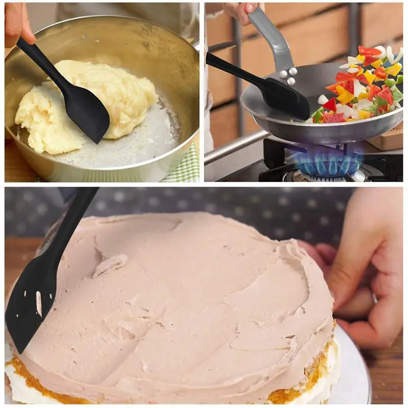 Silicone Pastry Spatula, Set Of 5 Heat Resistant Silicone Kitchen Spatula 500 F For Pastry Spatula Cooking, Spatula Spoon