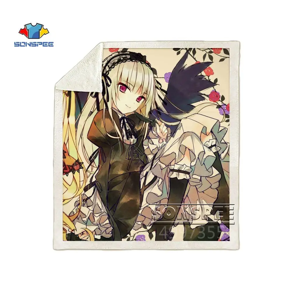1 SONSPEE Rozen Maiden аниме Харадзюку для детей и взрослых 3d принт одеяло Теплый диван Стёганое одеяло покрывало для путешествий постельные принадлежности магазин при фабрике K128 - Цвет: 1