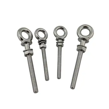 

1 Set Lifting Eye Boltswing Eyebolts Ring Hook Ring Hook Bolt Screw Fasterners Stainless Steel with Nuts Swing Eyebolts Hardware