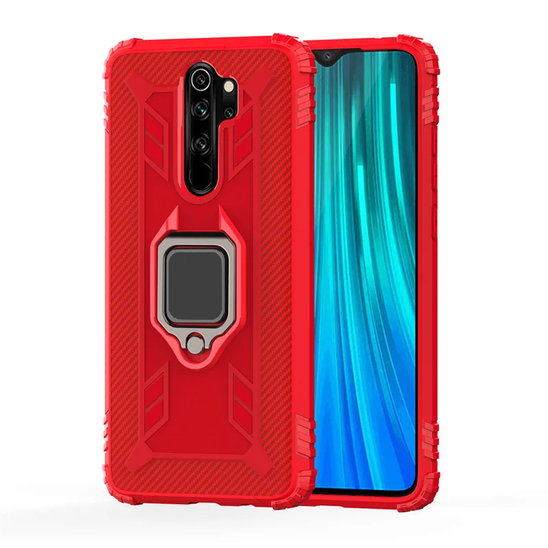 Для Red mi Note 8 Pro Чехол защитный силиконовый чехол-держатель с кольцом для Xiaomi mi Note 10 CC9 Pro 9T красный mi Note 8T 8 8A K20 K30 Pro Чехол