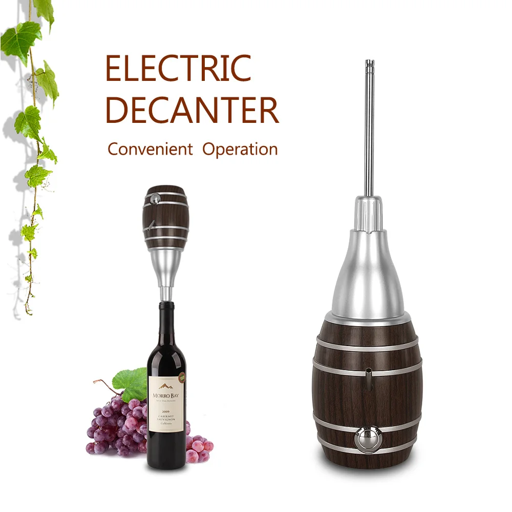 

Electric 6 Seconds Quick Red Wine Decanter Plastic Kitchen Use Champagne Decanter Telescopic Outlet Rod Sobering Tools Portable