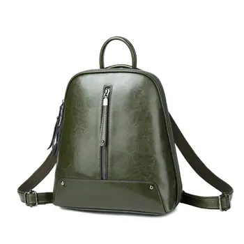 

Vintage PU Leather Backpack School Travel Daypack Student Bags for Teenager Girl Hot New