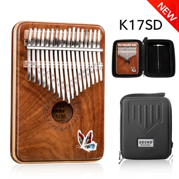 

GECKO 17 key Kalimba K17SD thumb piano imported solid red sandalwood musical instrument band EVA