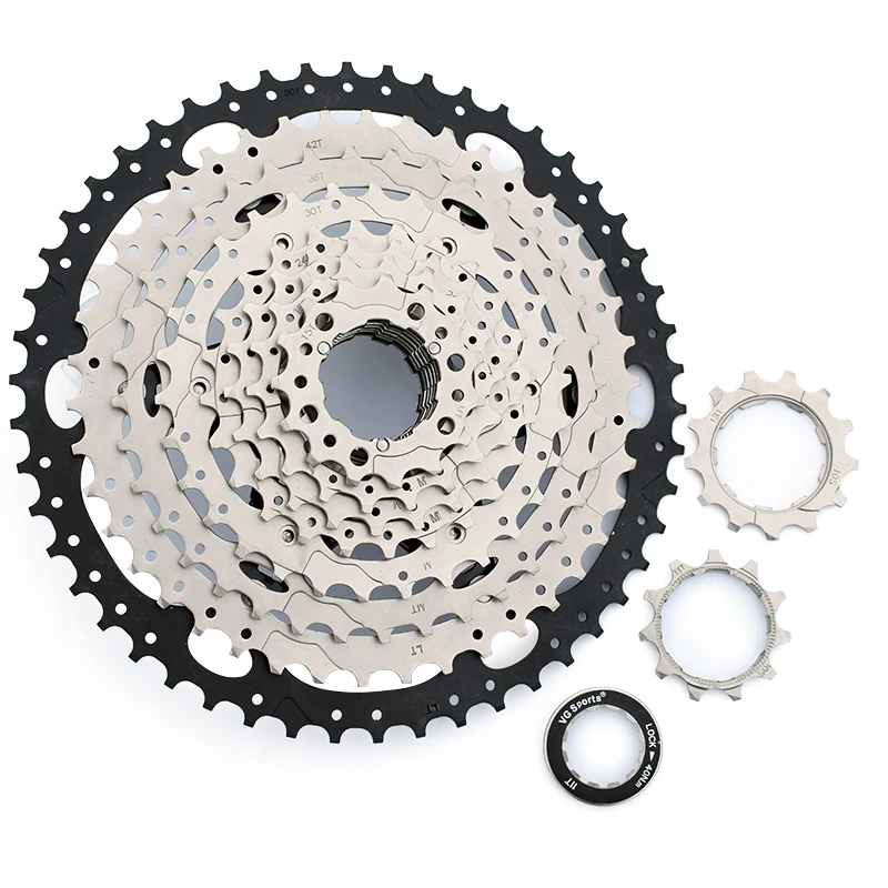 VG Sports 10 скоростей велосипедная кассета MTB Freewheel звездочка 32T 34T 40T 42T 46T 50T
