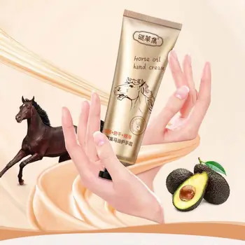 

Horse Oil Hand Cream Moisturizing Nourishing Skin Anti-Crack Anti-Drying Anti-Barbed making Skin Smooth Hand Creams new