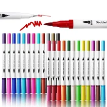 Двойные ручки-щетки каллиграфическая ручка набор с ручной буквой руководство книга тонкий лайнер мягкий наконечник маркеры