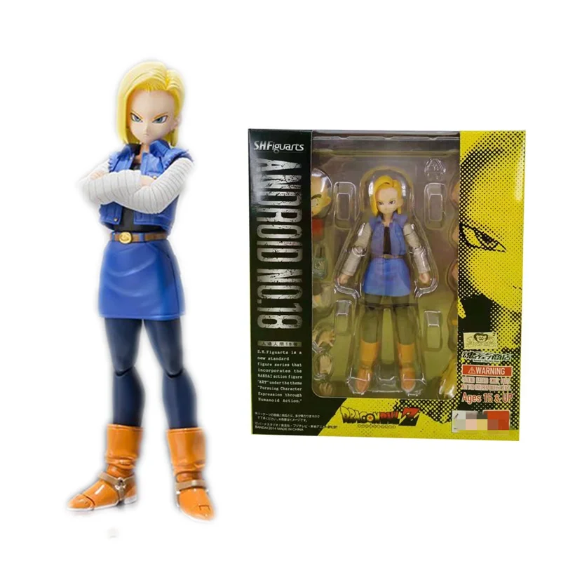 Dragon Ball Super Android NO.18 Anime Figures PVC Lazuli Figural PVC Toys Dolls Figma Brinquedos Juguetes DBZ Goku Collectible
