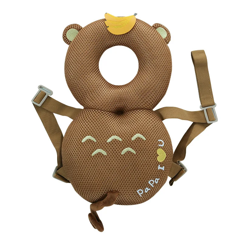 Brown Monkey Herbabe, детская подушка для защиты головы, милые животные, анти-осень, Детские подголовники, подушка для обучения ходьбе, детская подушка для шеи - Цвет: Brown Monkey