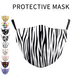 

Reusable Adult Protective Mask 3D Flower Pinted Fashion Mouth Covers Washable Antibacterial Masks It Has A Filter