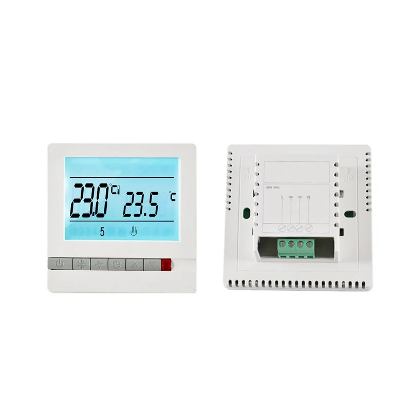 220V Температура аппаратура регулятора ЖК-дисплей Экран дисплея электрическое отопление Водостоки термостат для окружающей среды