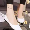 2025 Spring And Autumn Flat Bottom Shallow Mouth Candy Color Patent Leather Single Shoes Large Size Four Seasons Women's Shoes 3