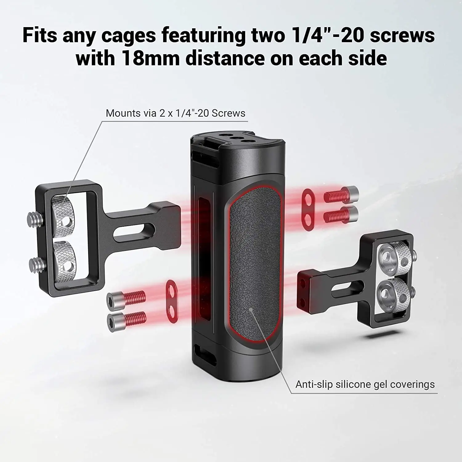 Smallrig Mini Side Handle para Universal Câmera Cage Inclui 14 Thread Holes 18 mm Distância no Lado 2916 - Image 5
