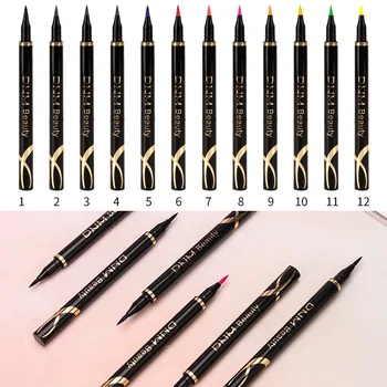 

12 color liquid eyeliner waterproof Long-lasting Easy to Wear Natural liner pencil eyes brand makeup cosmetic