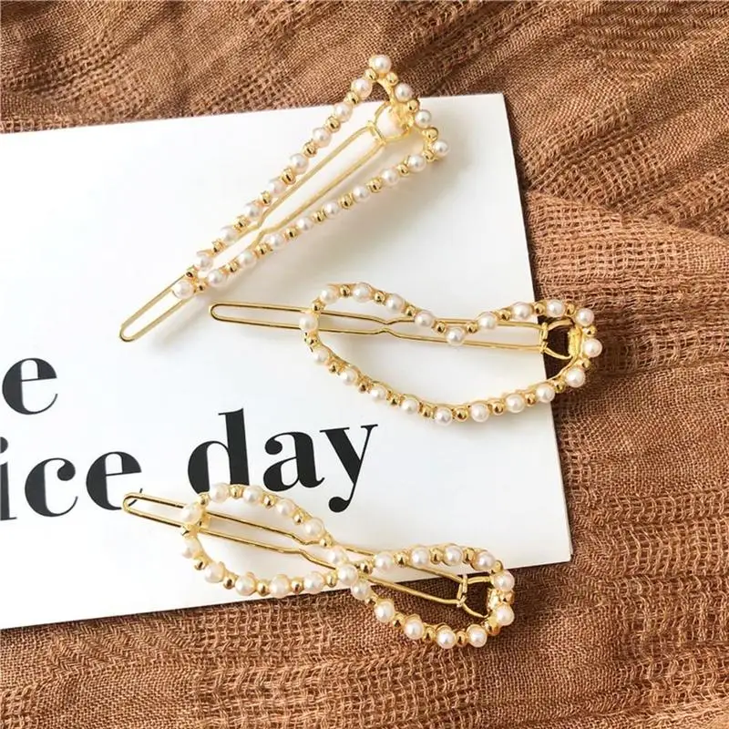 1pc Korea Fashion Imitiation Hair Clip Snap Barrettes Women Girls Handmade Flowers Hairpins Hair Accessories