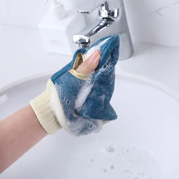 

Bath Golves Wash Cloth Shower Scrubber Back Scrub Exfoliating Body Massage Sponge Blistering Foaming Soft Touch Good Quality