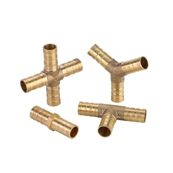 

All copper gas pipe straight hose joint fitting y-type three-way t-type four-way joint gree head pagoda joint