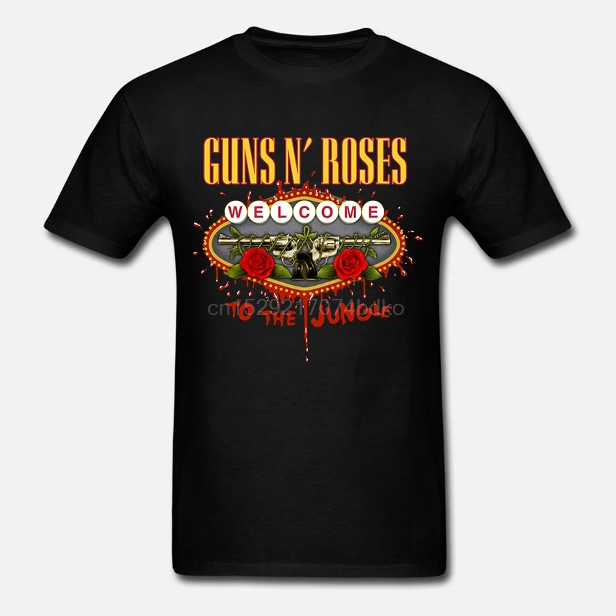 Официальный Лицензированный guns N Roses Добро пожаловать в джунгли футболка