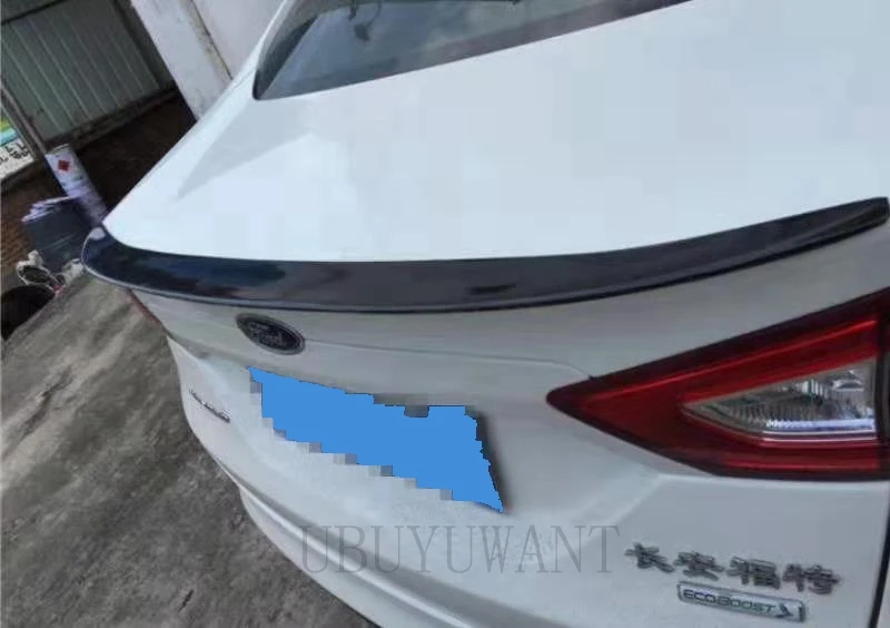 Для Ford Mondeo 2013- ABS пластик внешний задний спойлер задний багажник загрузки крыло украшение автомобиля Стайлинг