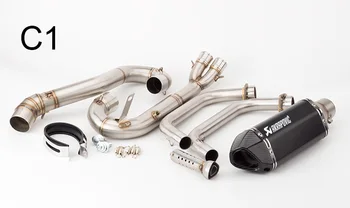 

Motorcycle Modified Stainless Steel Exhaust Muffler with Full System Connecting pipe For Yamaha MT-03 R25 exhaust R3 2014-2016