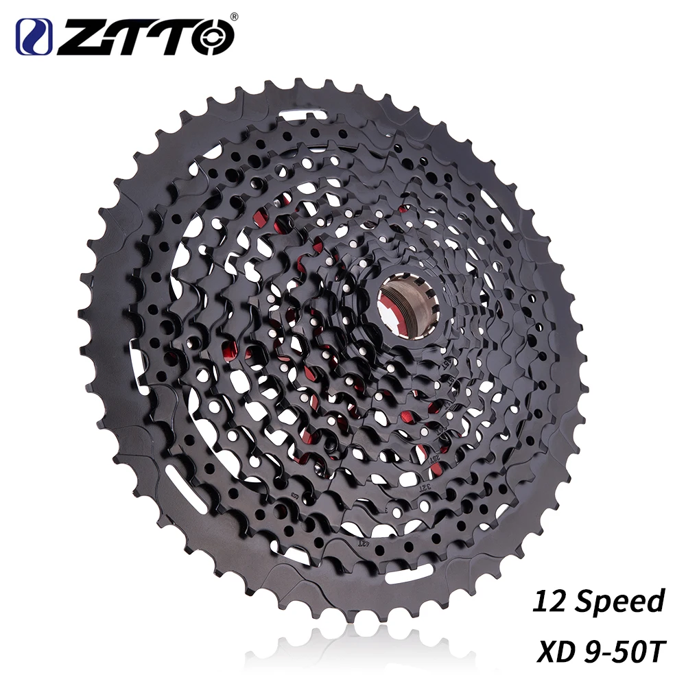 ZTTO 12 S 9T MTB 12 Скоростей 9-50T XD велосипедная кассета черная сталь горный велосипед 12 Скоростей Звездочка свободного хода - Цвет: 12S 9-50T L XD Black