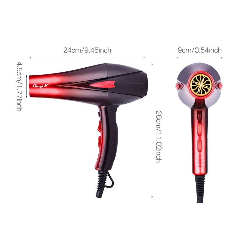 4000W Professional Hair Dryer 220V Blow Dryer Diffuser Nozzle Hot & Cold Adjustment Powerful Fast Blower Hairdryer Styling Tool