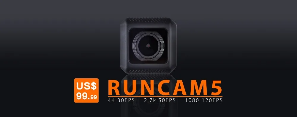 Runcam 5 самая маленькая 12MP 4K камера HD Запись 145 градусов NTSC/PAL 16:9/4:3 переключаемая FPV камера мини-камера для радиоуправляемого дрона