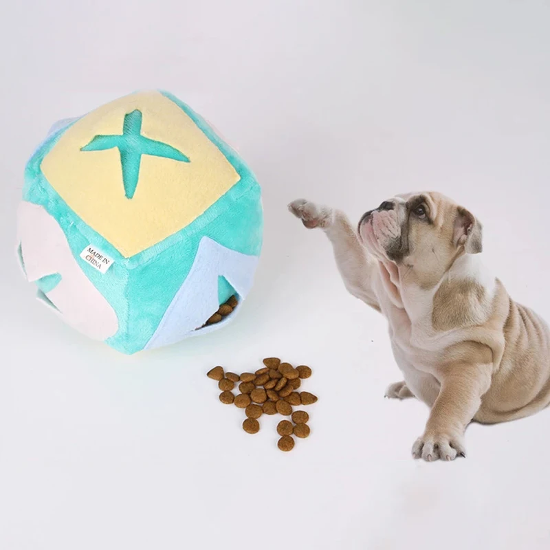 

Pet Dog Toy Interactive Treat Cube Toys Sniffing Ball Training Puzzle Food Dispenser Sniffing Toy for Slow Feeding Pet Supplies