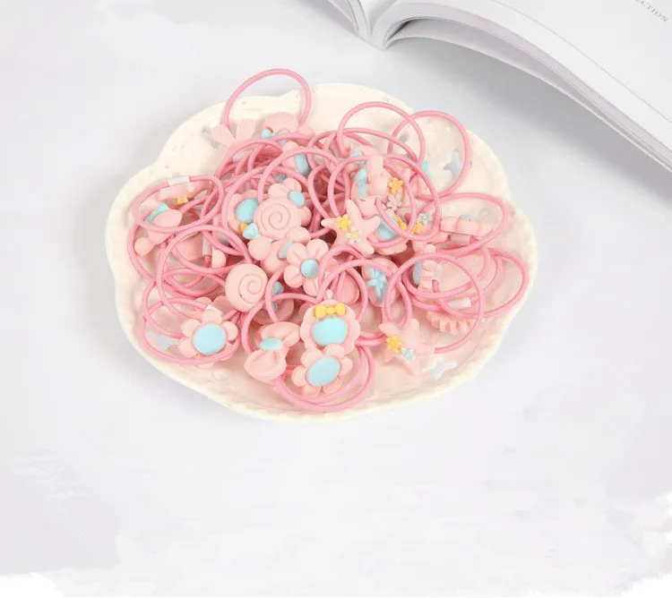Детские разноцветные резинки в коробке - Цвет: Pink section 40