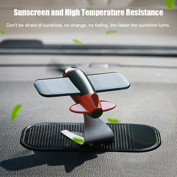 

Car Air Freshener With 3 Aromatherapy stick Airplane Aircraft Model Solar Energy Aromatherapy Interior Decoration Accessories RT