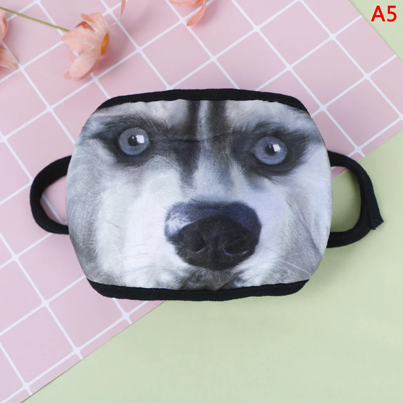 Милая хлопковая Пылезащитная маска для лица с рисунком аниме Kpop Lucky Bear Dog Cat для женщин и мужчин муфельные маски со ртом для лица