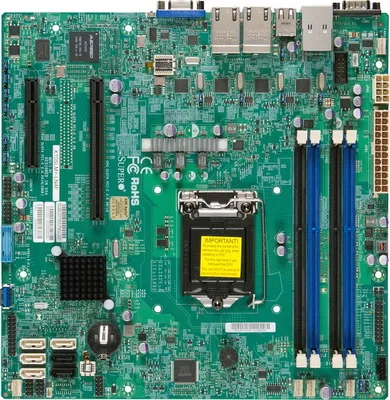 X10SLM-LN4F C224 чип LGA1150 e3-1200v3/V4 DDR4 материнская плата