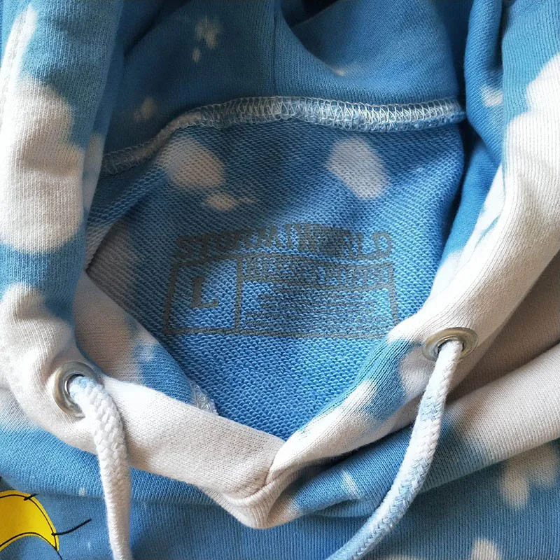 Трэвиса Скотта Astroworld облако Tie Dye толстовки с капюшоном для мужчин и женщин толстовки хип-хоп 3D Граффити ASTROWORLD толстовки пуловер