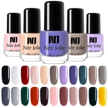 Лак для ногтей NEE JOLIE, 3,5 мл, кофейный, серый, красный, серия, лак для ногтей, чистый цвет, лак для ногтей, украшение для ногтей, сделай сам