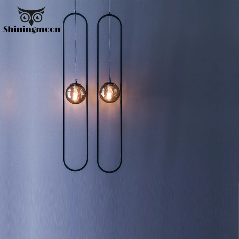 Pos-современный Художественный Черный и железный подвесной светильник s промышленный светильник для кухни гостиной подвесной светильник для кухни домашний декор подвесной светильник