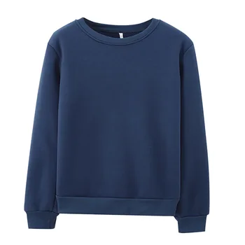 

Women's Cotton Long Sleeve Round Neck Sweatshirt 2019 gray