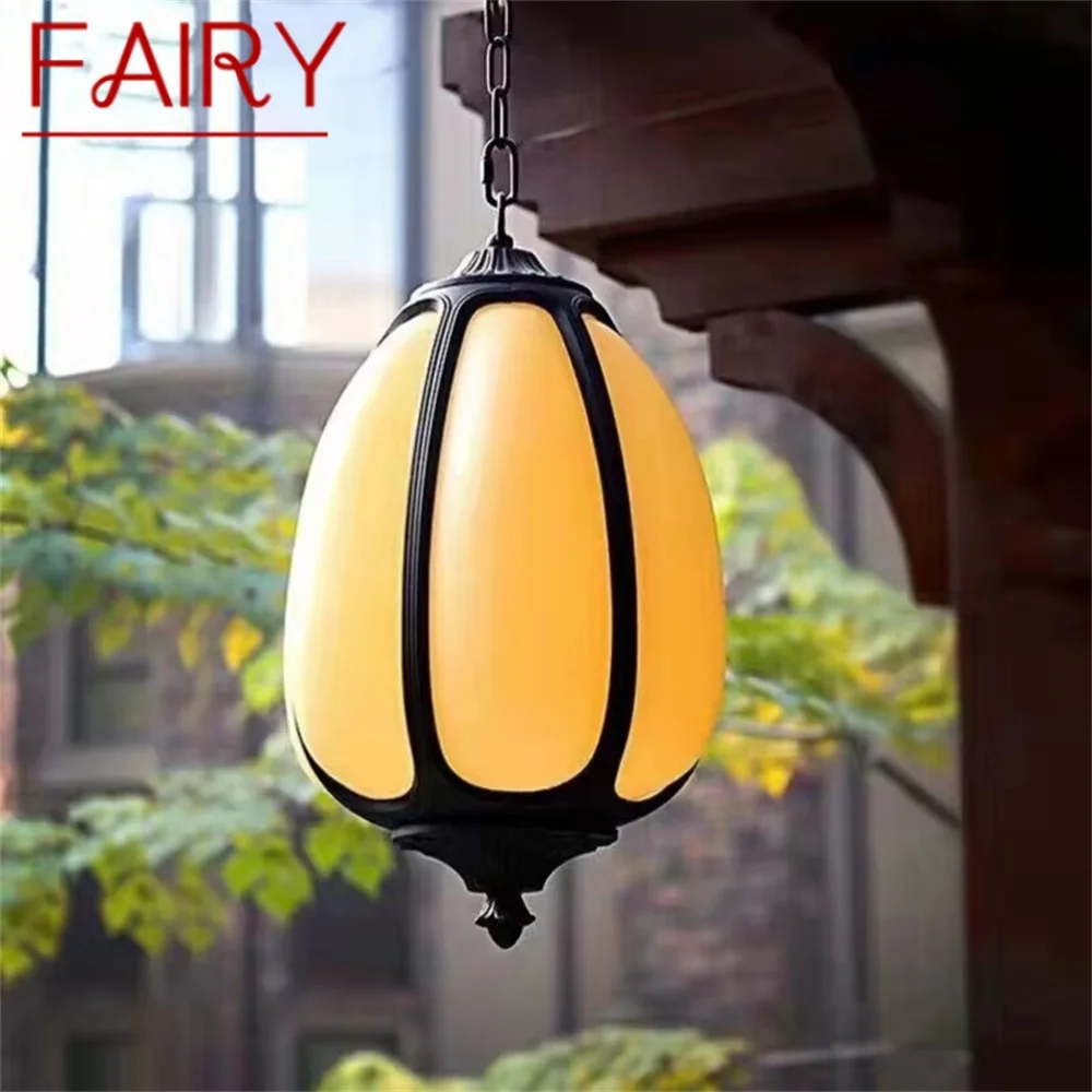 FAIRY Classical Dolomite Pendant Light Outdoor LED Lamp Waterproof for Home Corridor Decoration