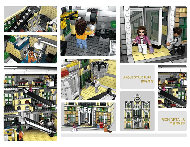 DHL 14248 City Streetview игрушки Grand emperium построить свадебный зал модель строительные блоки кирпичи MOC 10211 игрушка Рождественский подарок