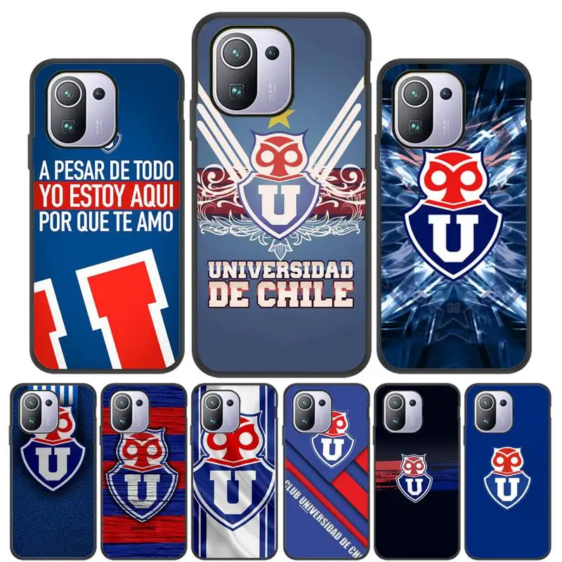 University Of Chile Logo Phone Case For Xiaomi Mi 8 Lite 9 SE 10 10T Pro 11 Series Black Silicone Soft Shell Cover | Мобильные