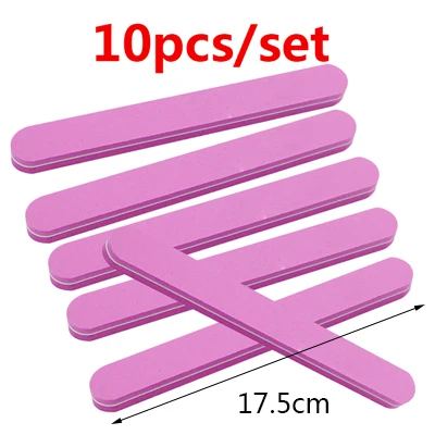 10pcs style 12 Инструменты для педикюра пилка для ногтей полоски для профессионального маникюра инструменты для ухода за ногтями Красота шлифовальный буфер блока пилка для ногтей буфер - Цвет: 10pcs style 12