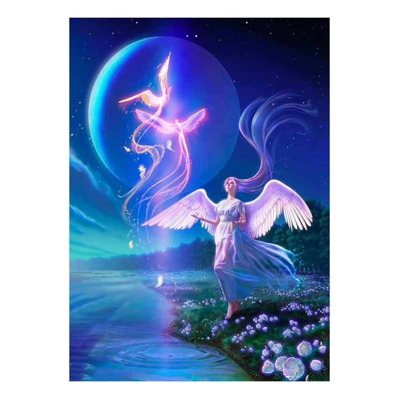 

5D DIY Diamond EmbroideryAngel womanDiamond Painting Cross Stitch Full square round diamond Mosaic Decoration