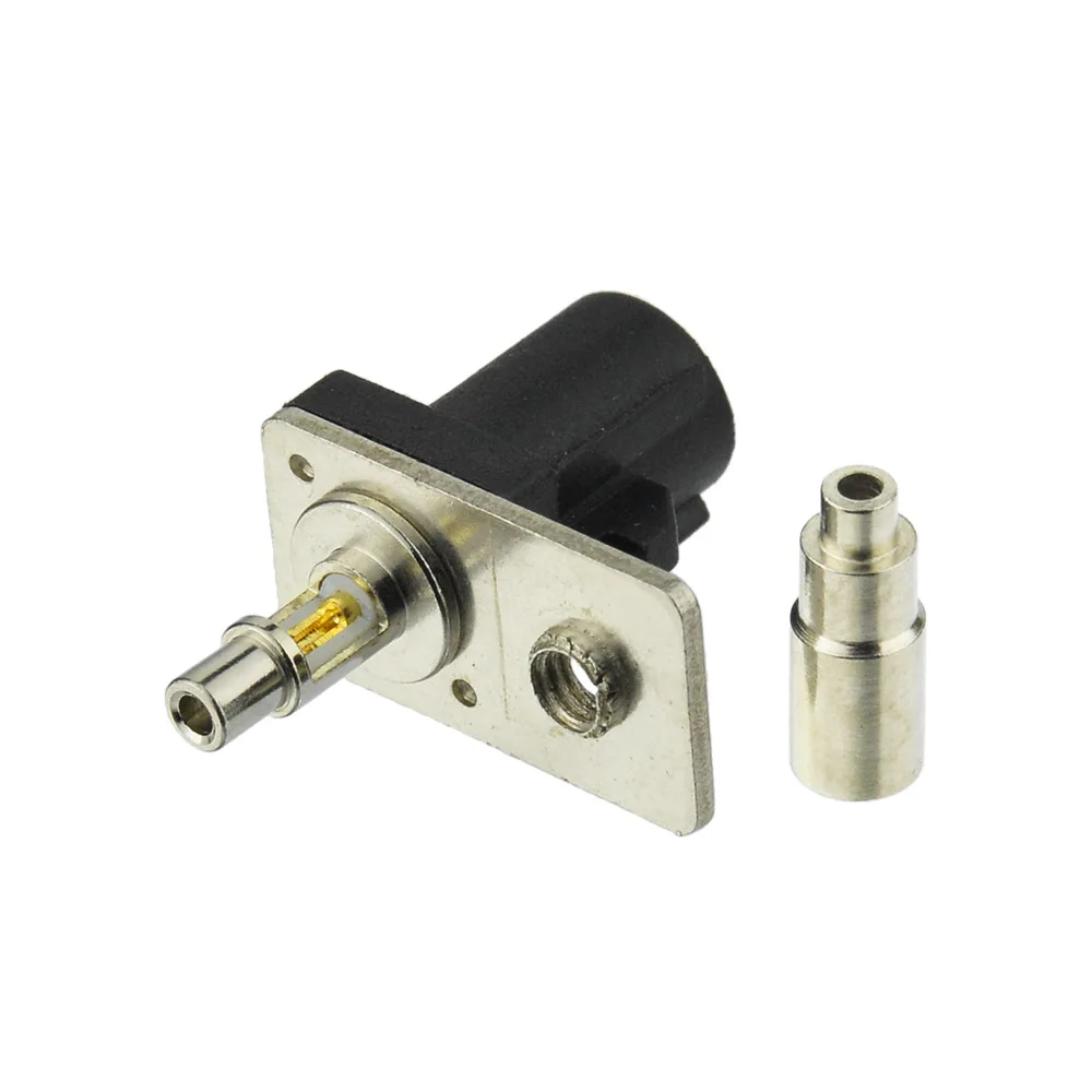 Black RF Coaxial Connector for Cable 1.13mm 1.37mm Male Flange