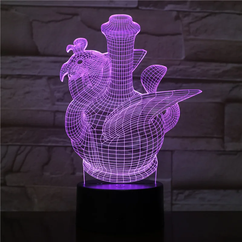 Creative Swan Table Lamp 7 Colors Changing Desk Lamp 3d Lamp Novelty Led Night Lights Led Light Bedroom Decoration Light