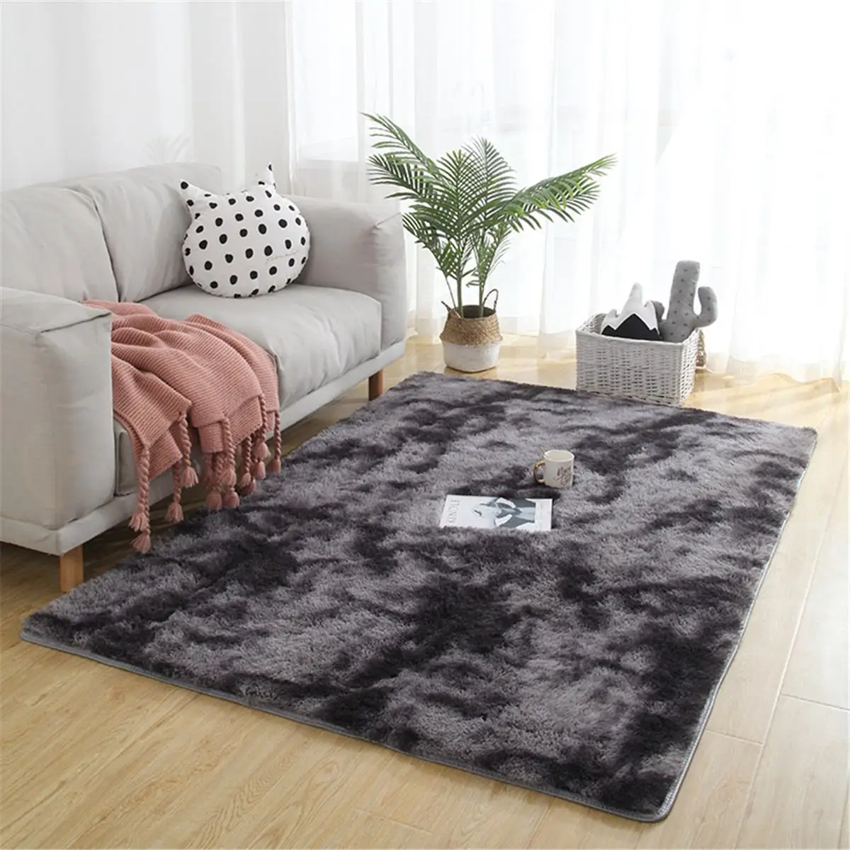 Motley Plush Carpets For Living Room Soft Fluffy Rug Home Decor Shaggy  Carpet Bedroom Sofa Coffee