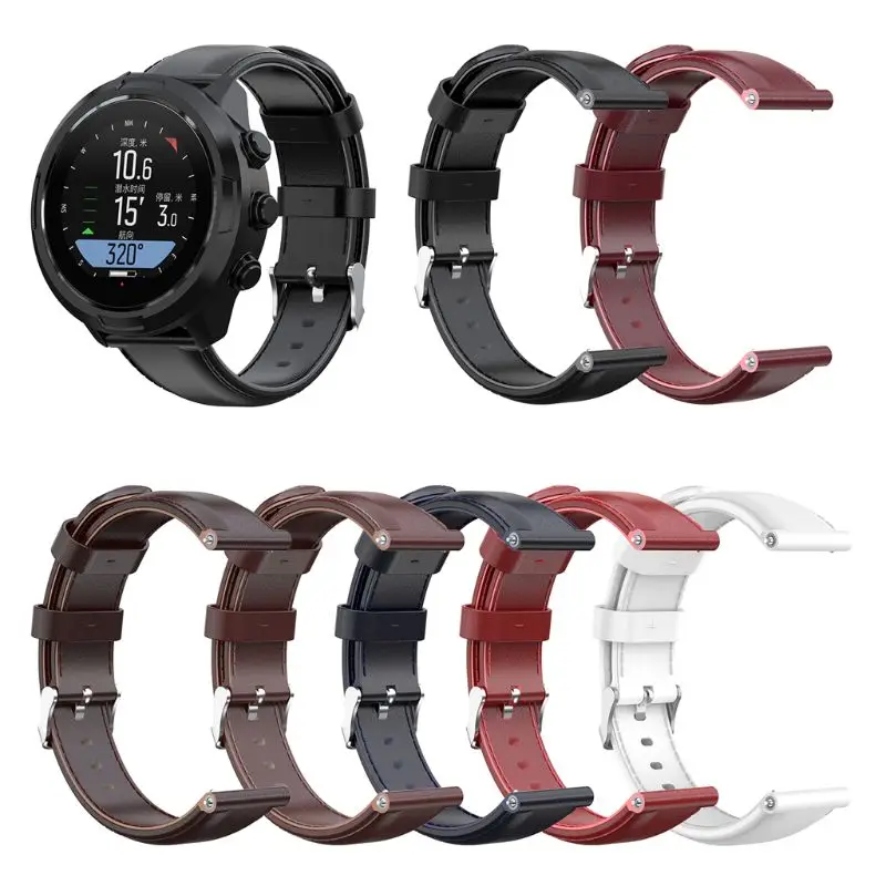 Масло воск кожаный ремешок для часов спортивный ремешок Замена для Suunto Spartan Sport наручные Hr Baro Suunto9 D5i траверс Expedition