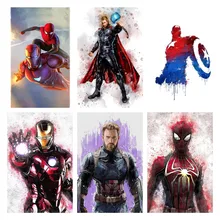 Disney Marvel Spiderman Diamond Painting Full Square/Round Rhinestone Embroidery Diamond Cross Stitch Kits Home Decoration