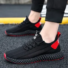 Летняя дышащая прогулочная обувь для бега; мужская спортивная обувь высокого качества; Мужская Удобная нескользящая обувь из мягкой сетки; мужские полуботинки