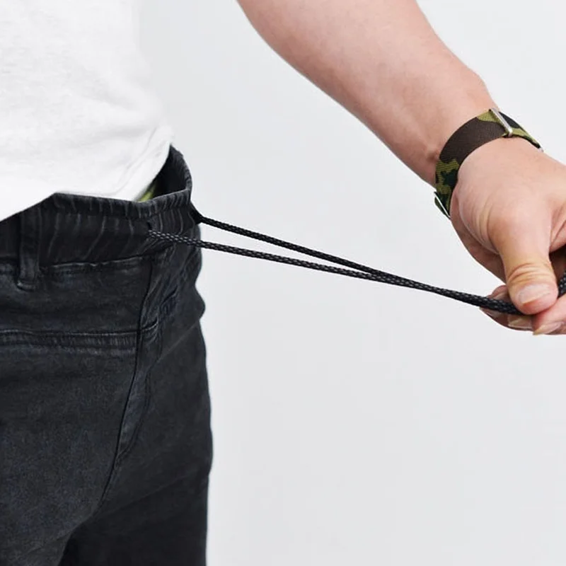 ZOGAA Mens Jeans Pants 2019 Fashion Casual Slim Fit Pencil Pants Straight Stretch Feet Skinny Drawstring 5