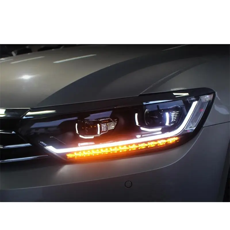 Автозапчасти Luces Led Para авто Drl аксессуары автомобильные лампы фары автомобильные фары в сборе 17 18 для Volkswagen Magotan